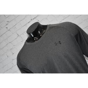 Under Armour Shirt Tee Mens Size 3XL Gym Performance HeatGear Gray Polyester